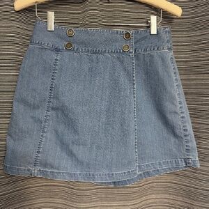 Talbots Vintage Cotton Blend Denim Stretch Skort Medium Wash Size 6 Petite